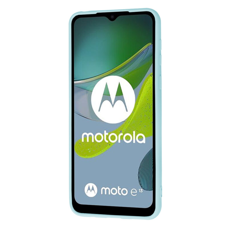 Husa silicon Motorola Moto E13 Techsuit SoftFlex, turcoaz
