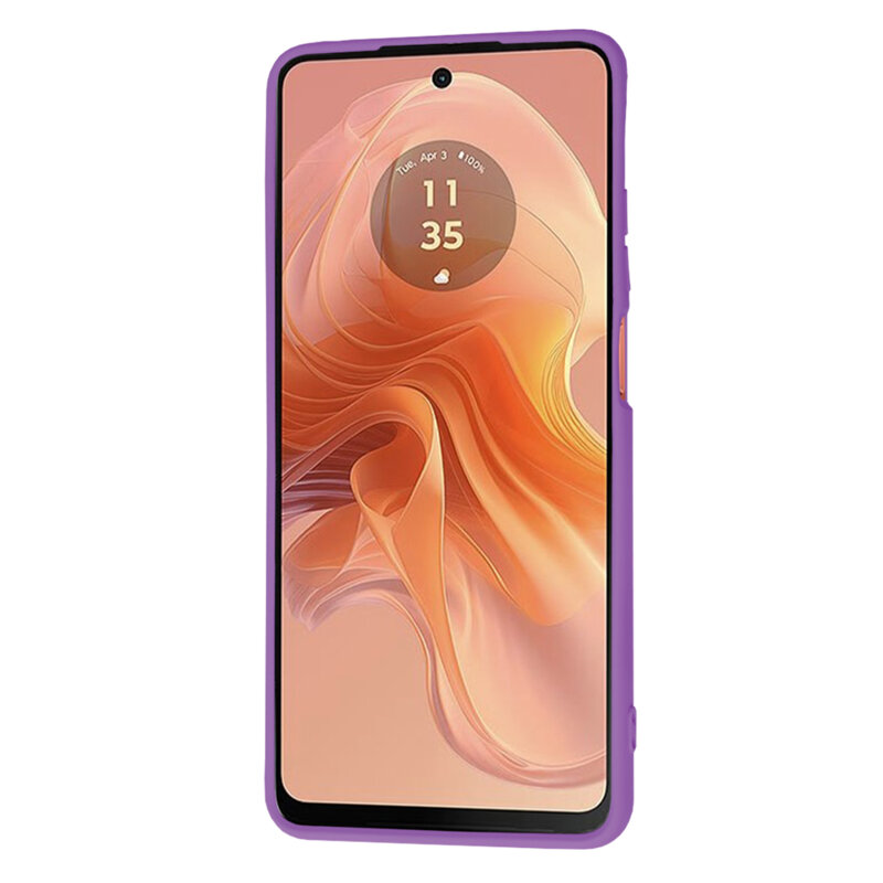 Husa silicon Motorola Moto G04s Techsuit SoftFlex, mov