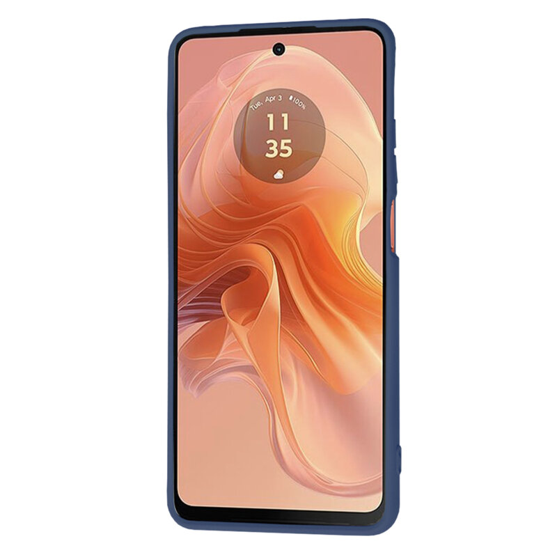 Husa silicon Motorola Moto G04s Techsuit SoftFlex, bleumarin