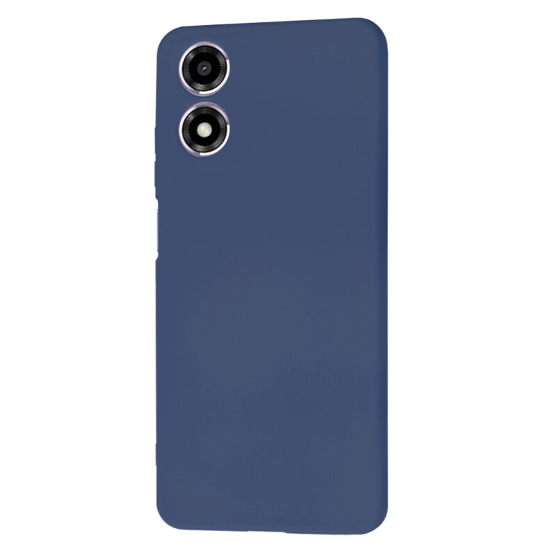 Husa silicon Motorola Moto E14 Techsuit SoftFlex, bleumarin