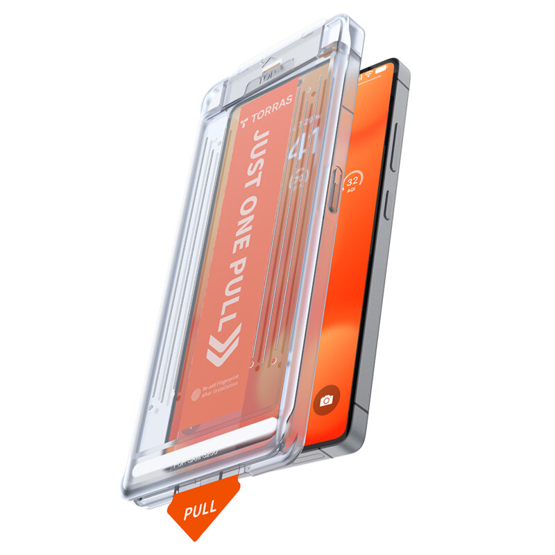 Folie sticla Samsung Galaxy S24 Ultra Torras GlassGo Install Master, transparenta