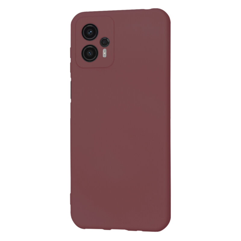 Husa silicon Motorola Moto G23 Techsuit SoftFlex, bordo