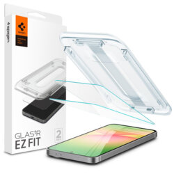 [Pachet 2x] Folie Samsung Galaxy A56 5G Spigen Glas.tR EZ Fit, transparenta
