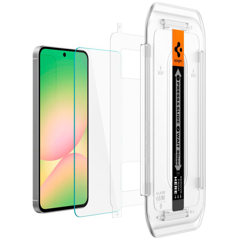 [Pachet 2x] Folie Samsung Galaxy A56 5G Spigen Glas.tR EZ Fit, transparenta