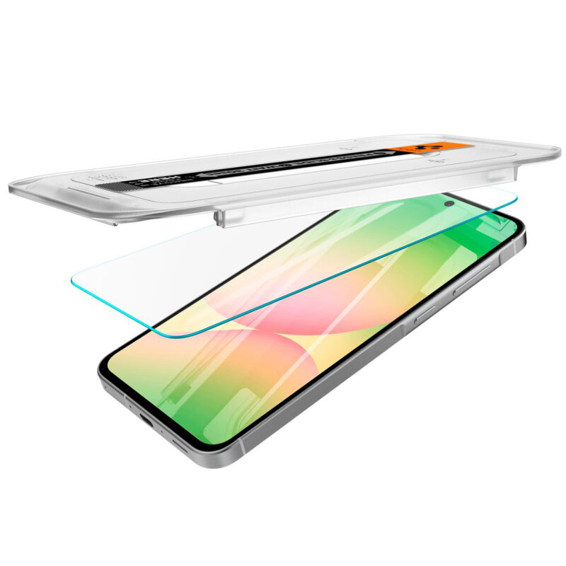 [Pachet 2x] Folie Samsung Galaxy A56 5G Spigen Glas.tR EZ Fit, transparenta