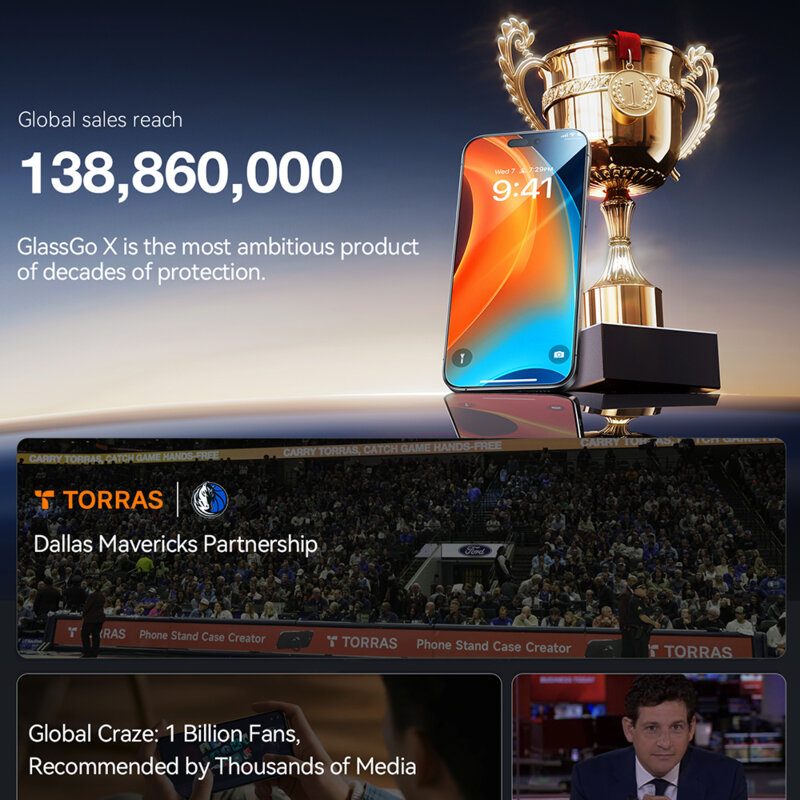 Folie sticla iPhone 16 Plus Torras GlassGo Install Master, negru