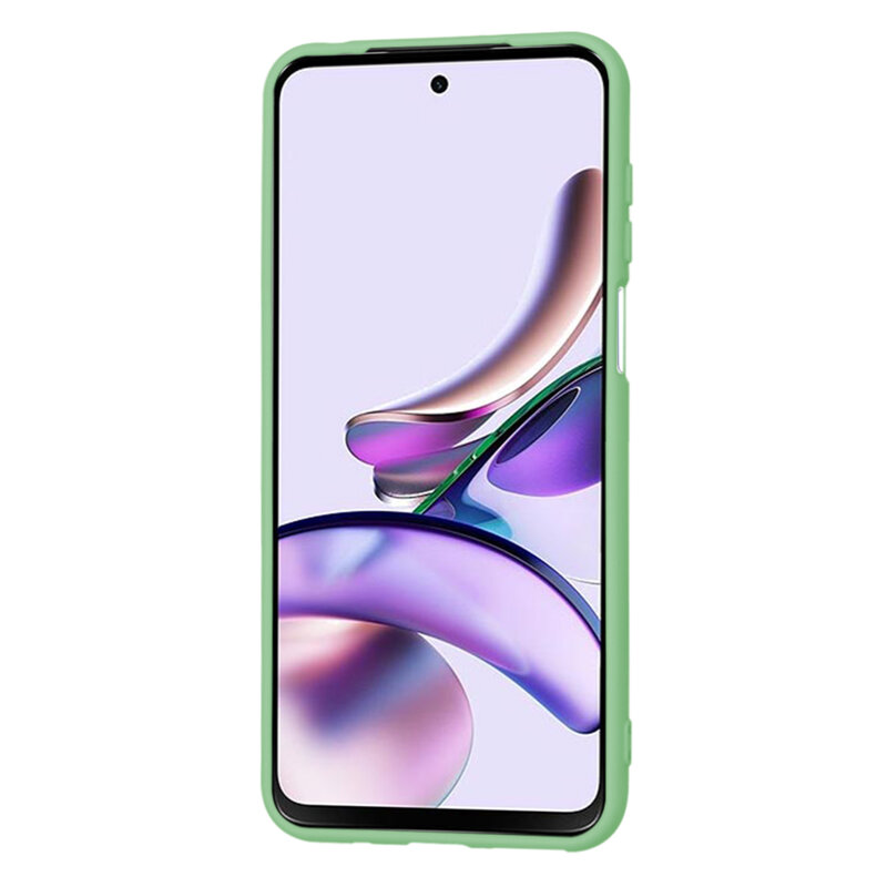 Husa silicon Motorola Moto G13 Techsuit SoftFlex, verde deschis