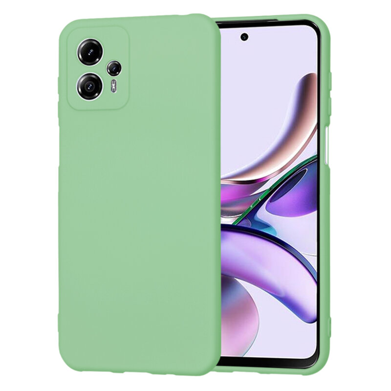 Husa silicon Motorola Moto G13 Techsuit SoftFlex, verde deschis