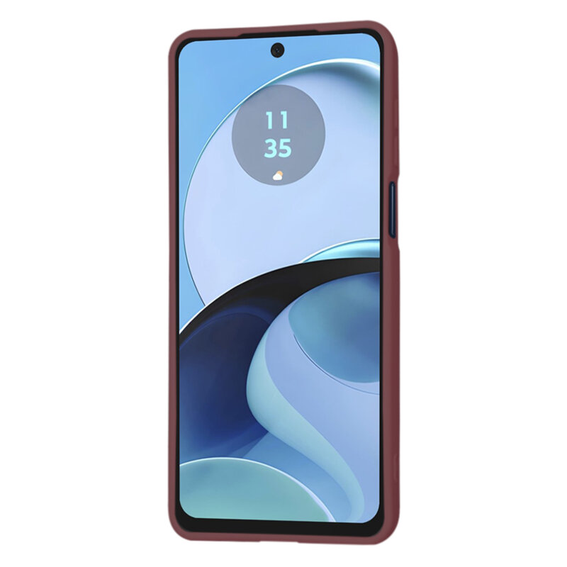 Husa silicon Motorola Moto G14 Techsuit SoftFlex, bordo