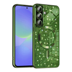 Husa premium Samsung Galaxy A36 5G Techsuit Luxury Glitter MagSafe, verde