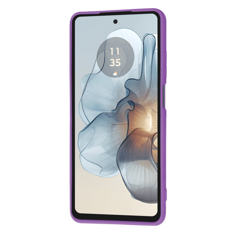 Husa silicon Motorola Moto G24 Power Techsuit SoftFlex, mov