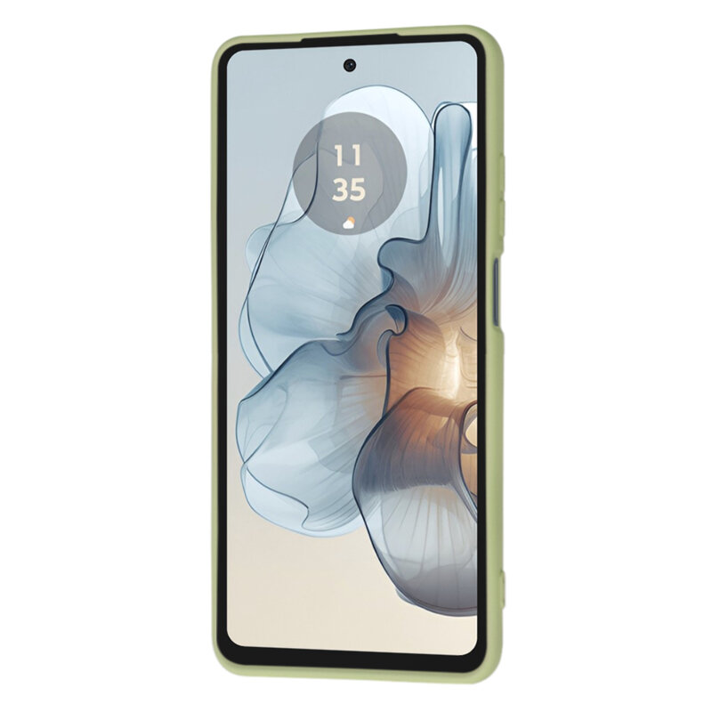 Husa silicon Motorola Moto G24 Power Techsuit SoftFlex, verde