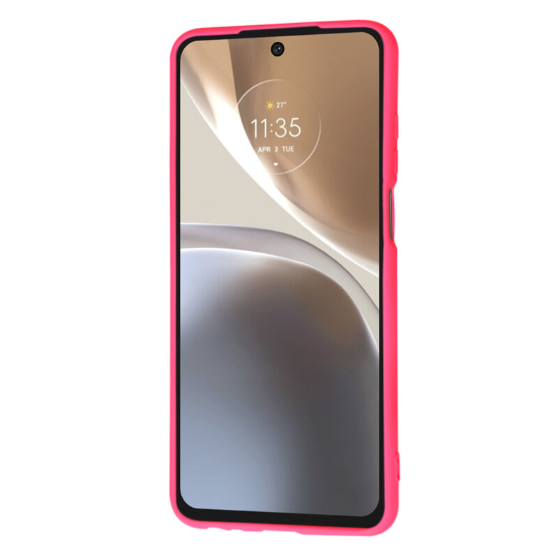 Husa silicon Motorola Moto G32 Techsuit SoftFlex, fucsia
