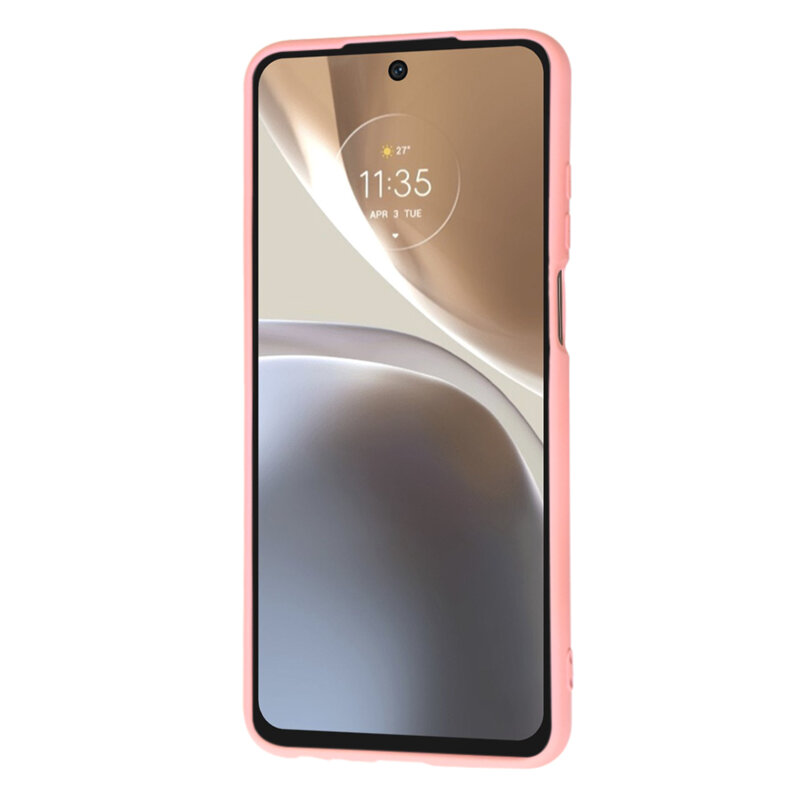 Husa silicon Motorola Moto G32 Techsuit SoftFlex, roz