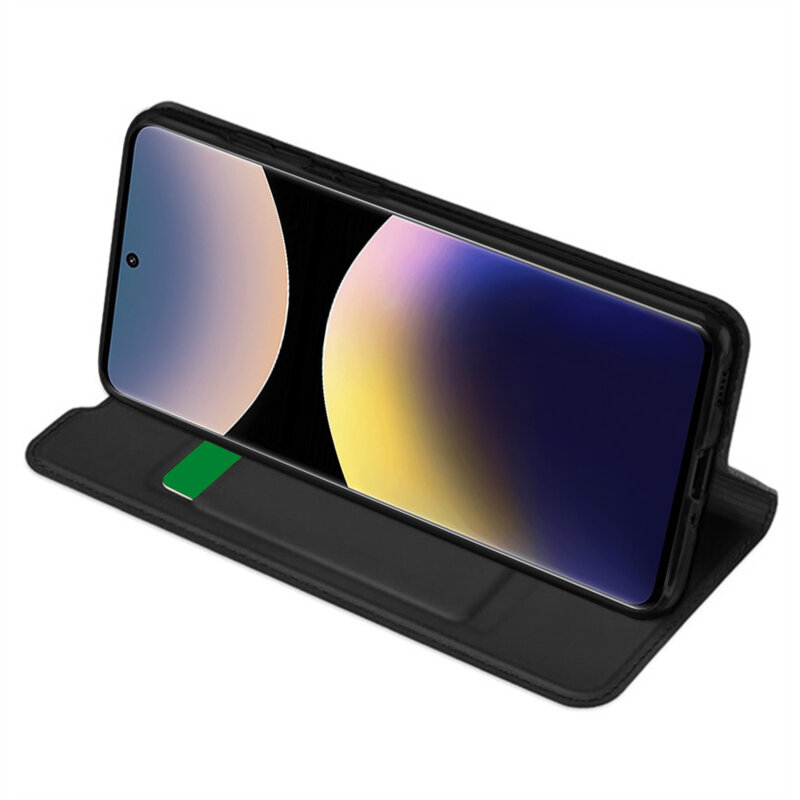Husa Xiaomi Redmi Note 14 Pro 4G Techsuit Magskin Book, negru