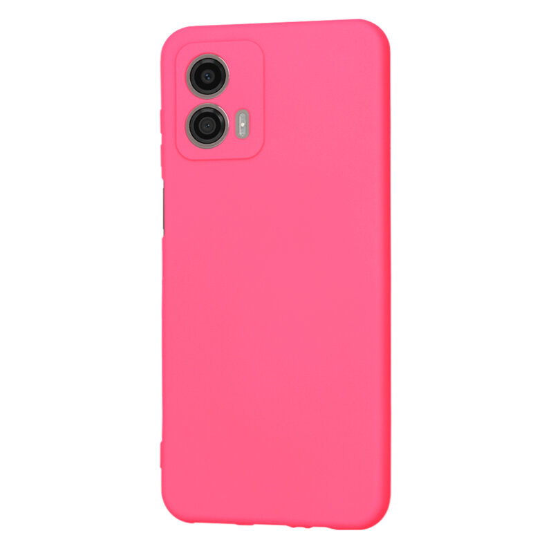 Husa silicon Motorola Moto G53 Techsuit SoftFlex, fucsia