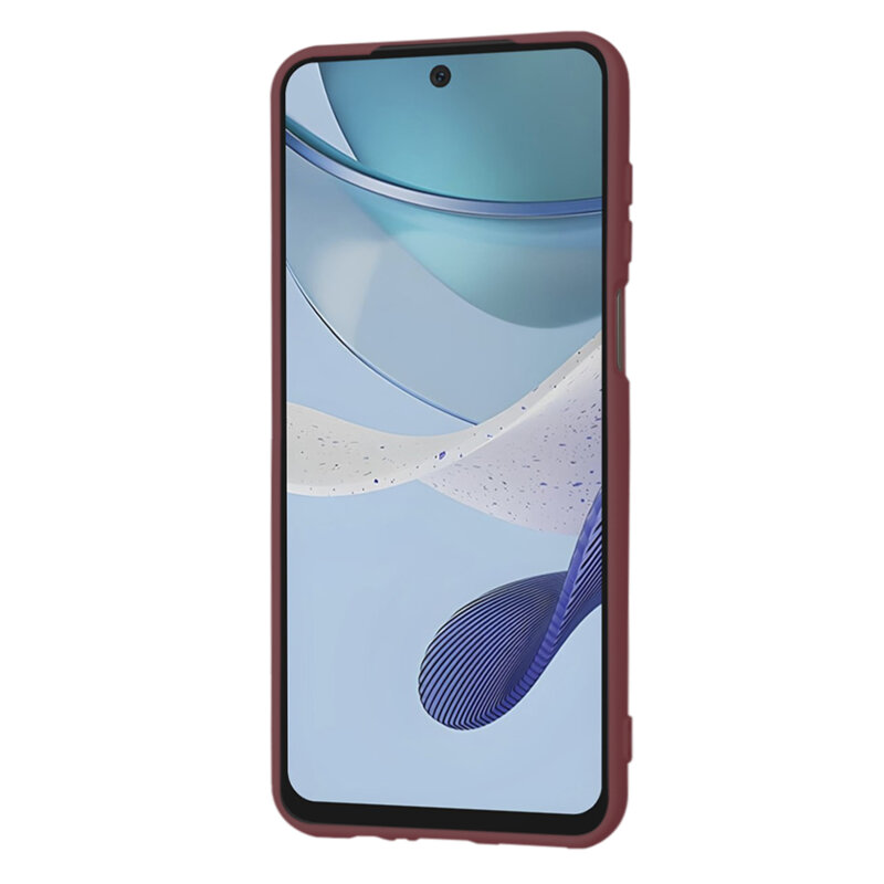 Husa silicon Motorola Moto G53 Techsuit SoftFlex, bordo