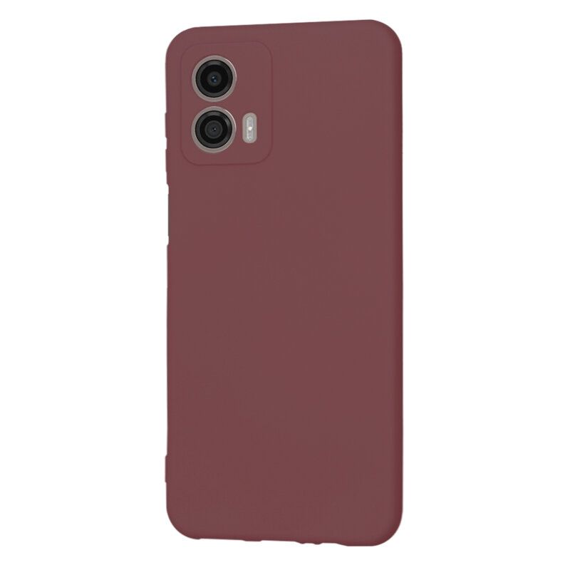 Husa silicon Motorola Moto G53 Techsuit SoftFlex, bordo
