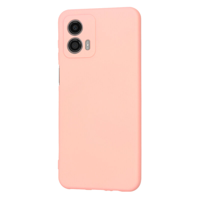 Husa silicon Motorola Moto G53 Techsuit SoftFlex, roz