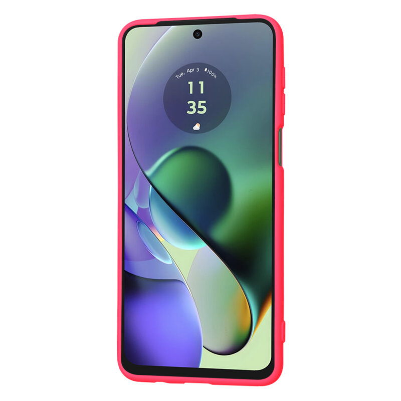 Husa silicon Motorola Moto G54 Techsuit SoftFlex, fucsia