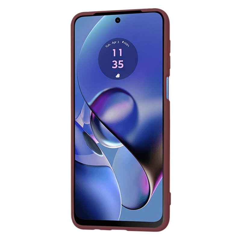 Husa silicon Motorola Moto G64 Techsuit SoftFlex, bordo