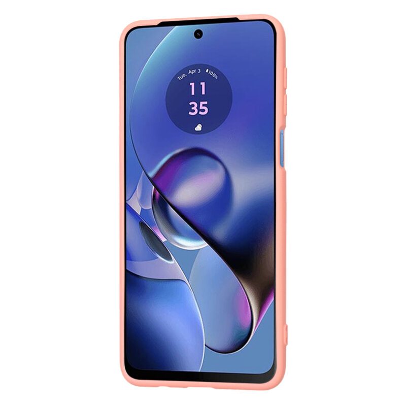 Husa silicon Motorola Moto G64 Techsuit SoftFlex, roz
