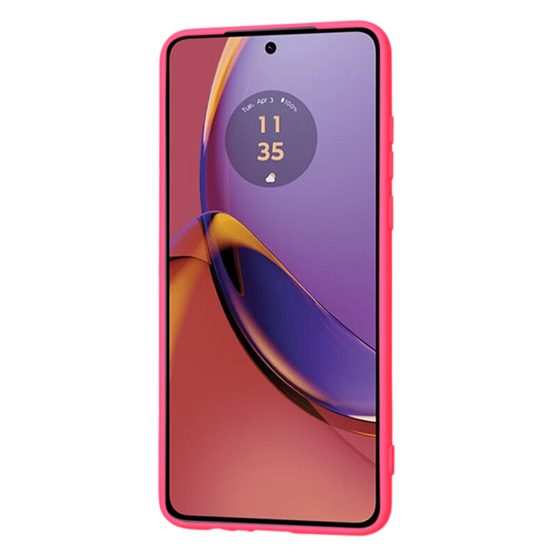 Husa silicon Motorola Moto G84 Techsuit SoftFlex, fucsia