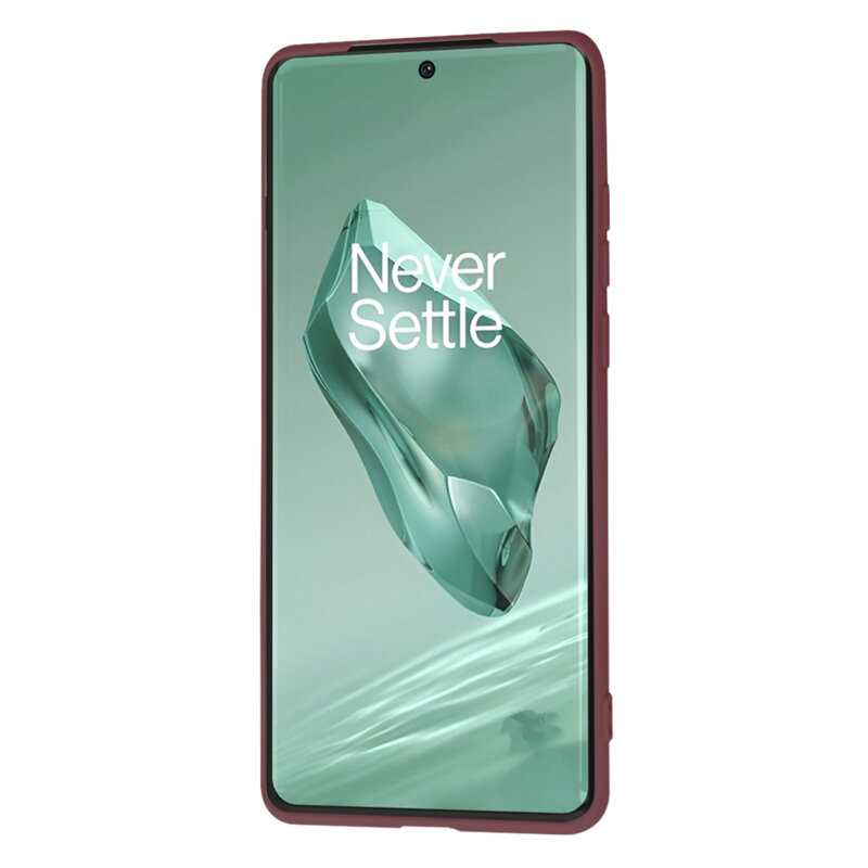 Husa silicon OnePlus 12 Techsuit SoftFlex, bordo