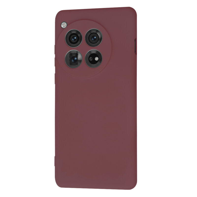 Husa silicon OnePlus 12 Techsuit SoftFlex, bordo