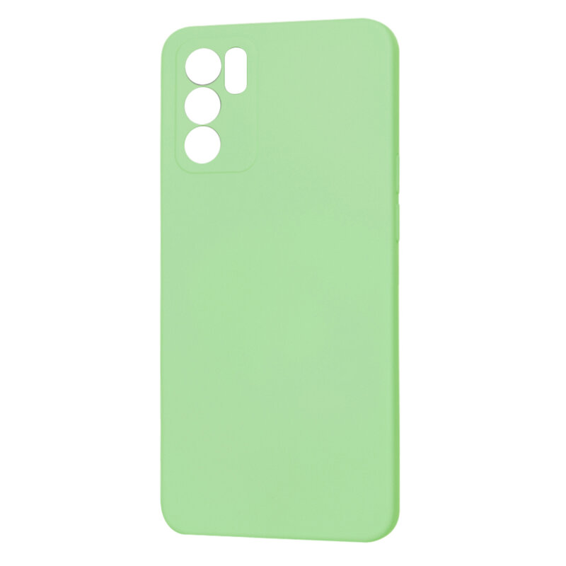 Husa silicon Oppo Reno6 5G Techsuit SoftFlex, verde deschis
