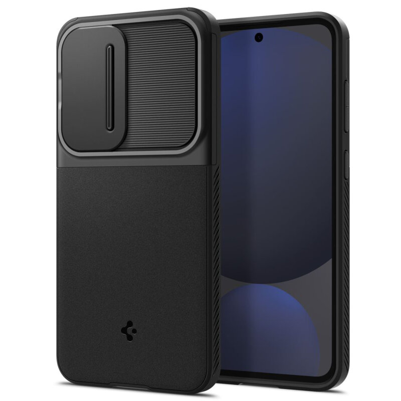Husa Samsung Galaxy S24 FE Spigen Optik Armor, negru