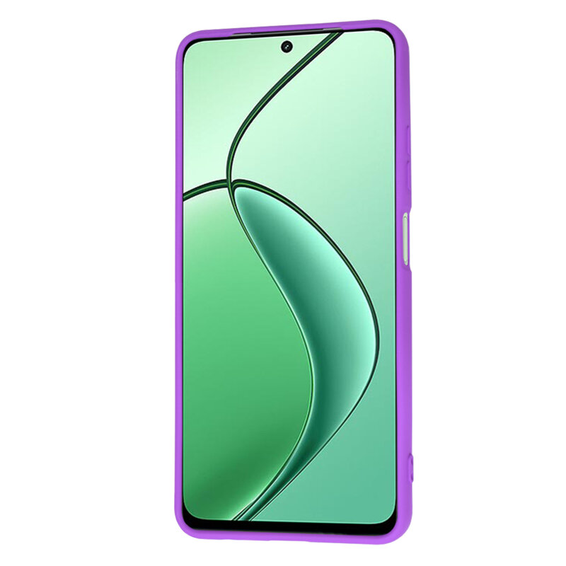 Husa silicon Realme 12 Techsuit SoftFlex, mov
