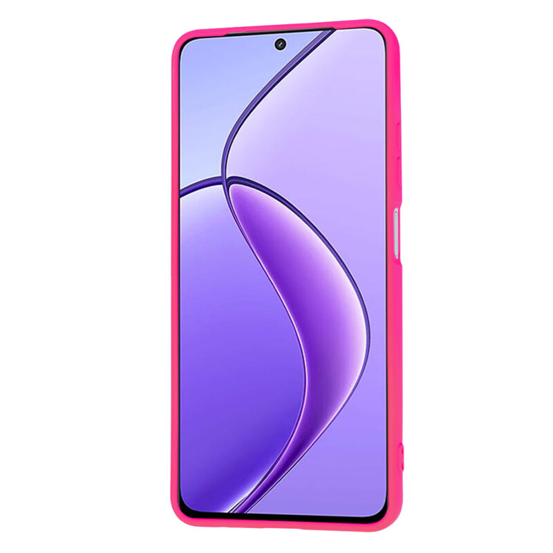 Husa silicon Realme 12x Techsuit SoftFlex, fucsia