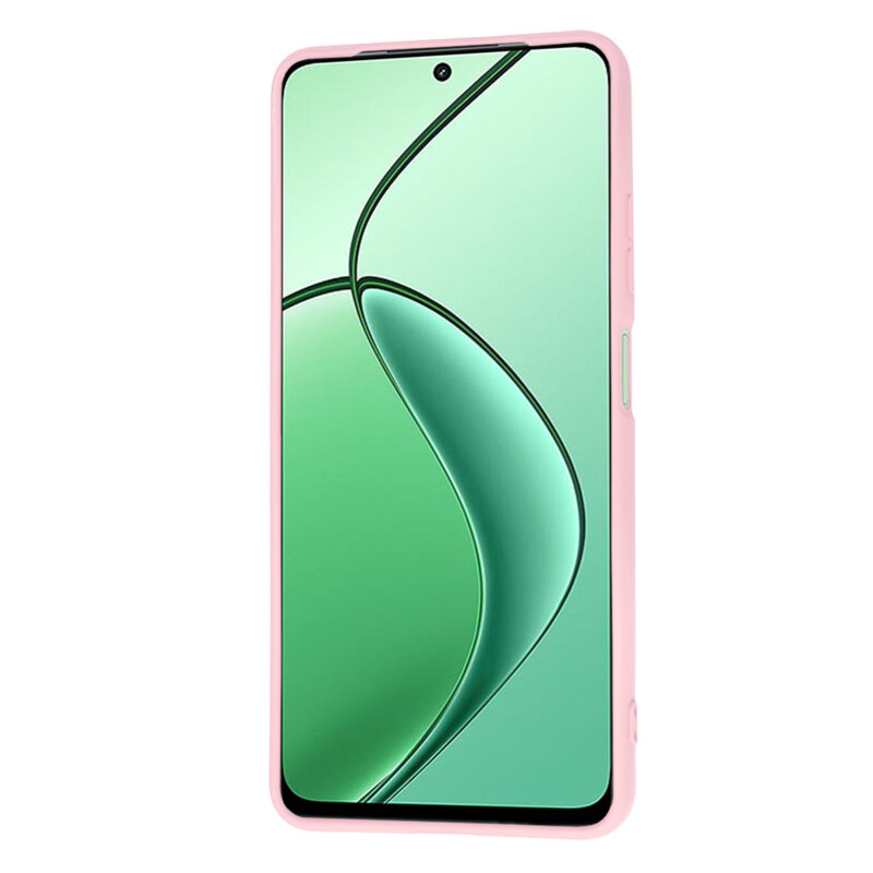 Husa silicon Realme 12 Techsuit SoftFlex, roz