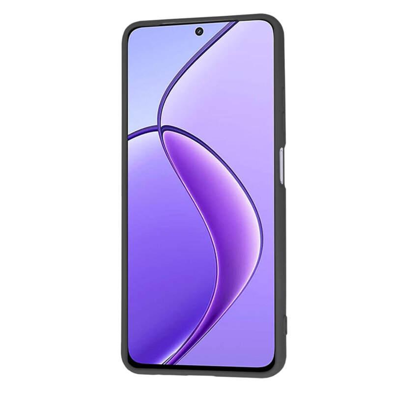 Husa silicon Realme 12x Techsuit SoftFlex, negru