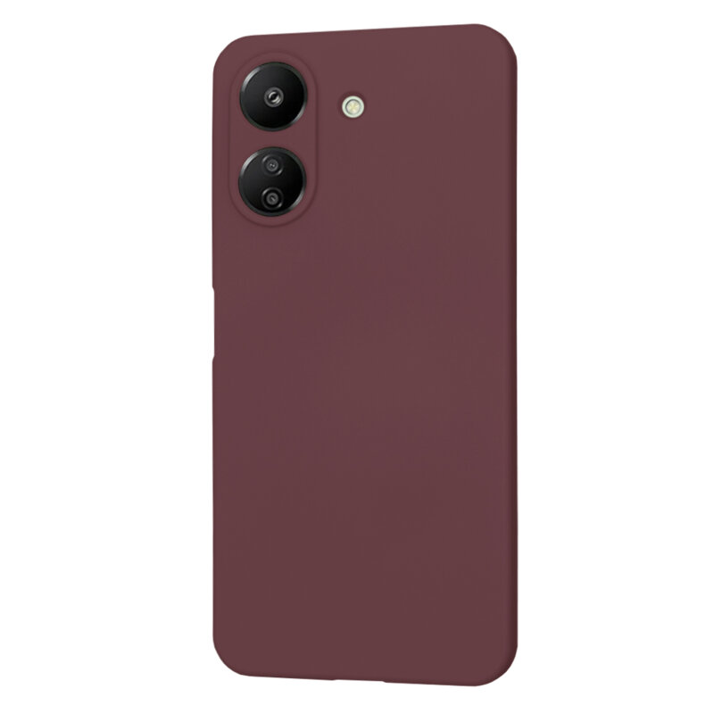 Husa silicon Xiaomi Redmi 13C 4G Techsuit SoftFlex, bordo