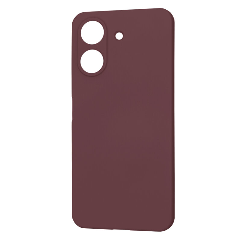Husa silicon Xiaomi Redmi 13C 4G Techsuit SoftFlex, bordo