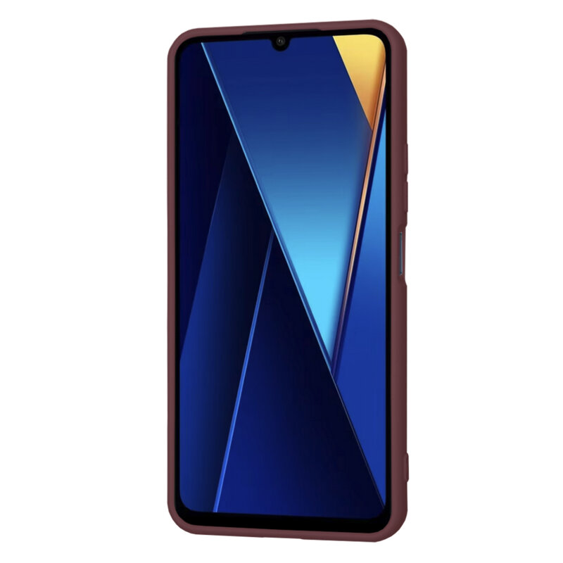 Husa silicon Xiaomi Poco C65 Techsuit SoftFlex, bordo