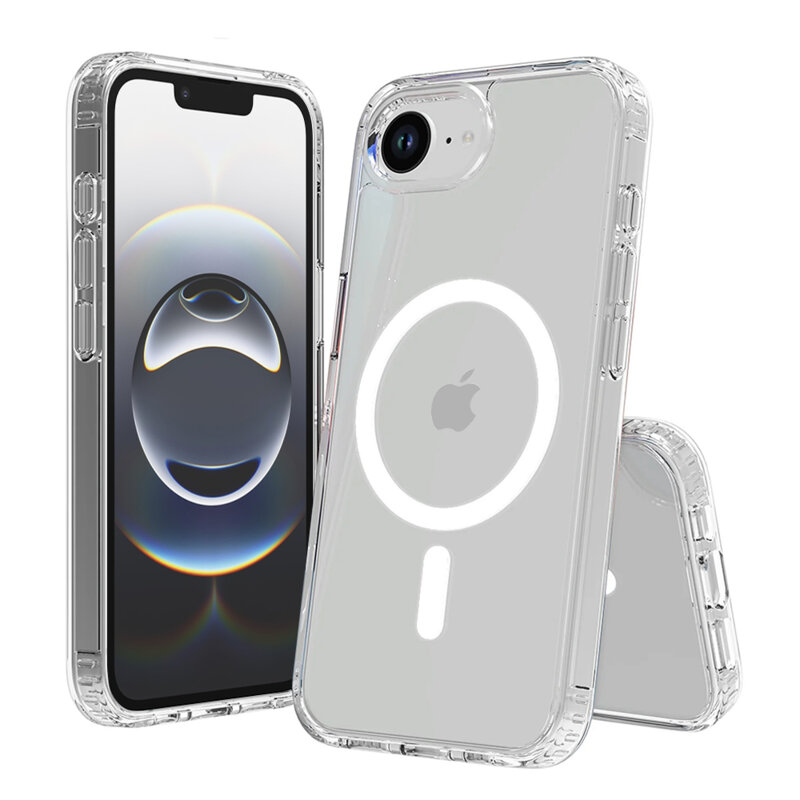 Husa iPhone 16e Techsuit MagSafe Pro, transparenta