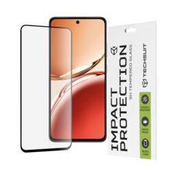 Folie sticla Oppo Reno12 FS 4G Techsuit 111D Full Glue Full Cover, negru