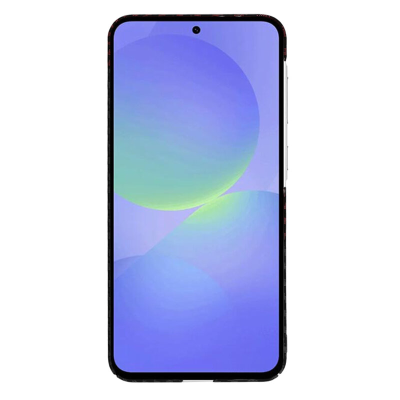 Husa Samsung Galaxy A36 5G Techsuit Carbonite FiberShell, rosu inchis