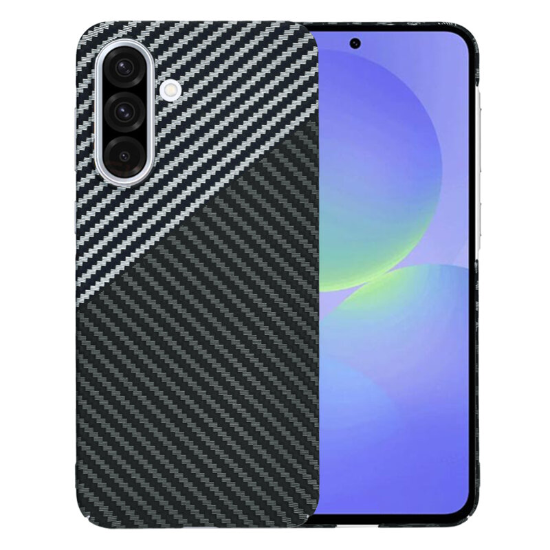 Husa Samsung Galaxy A36 5G Techsuit Carbonite FiberShell, gri