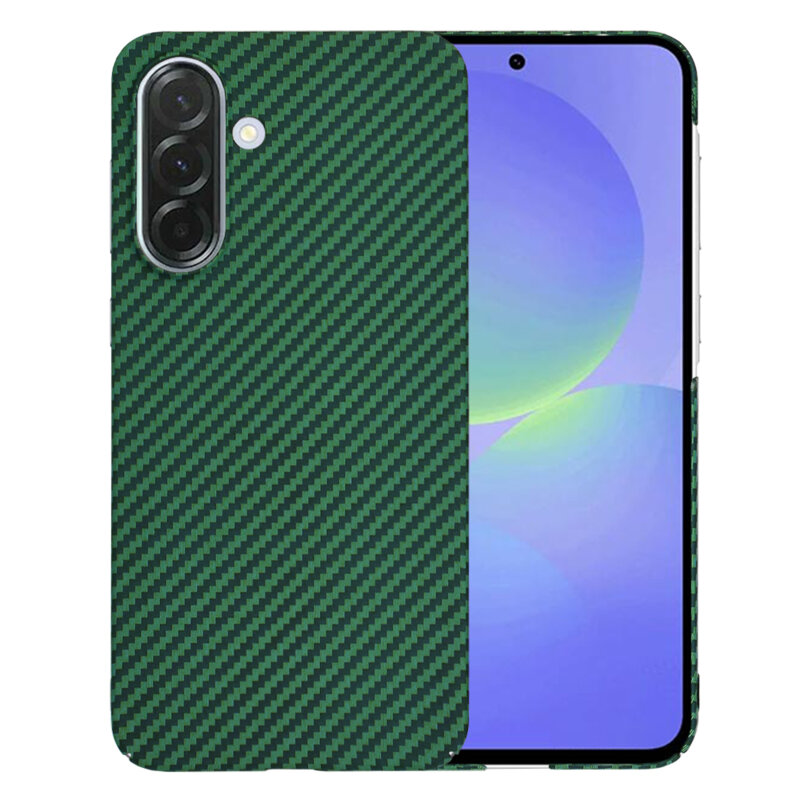 Husa Samsung Galaxy A36 5G Techsuit Carbonite FiberShell, verde