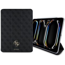 Husa iPad Pro 13 (2024) Guess Magnetic 4G Big Logo, negru, GUFC13PM24PS4SGK