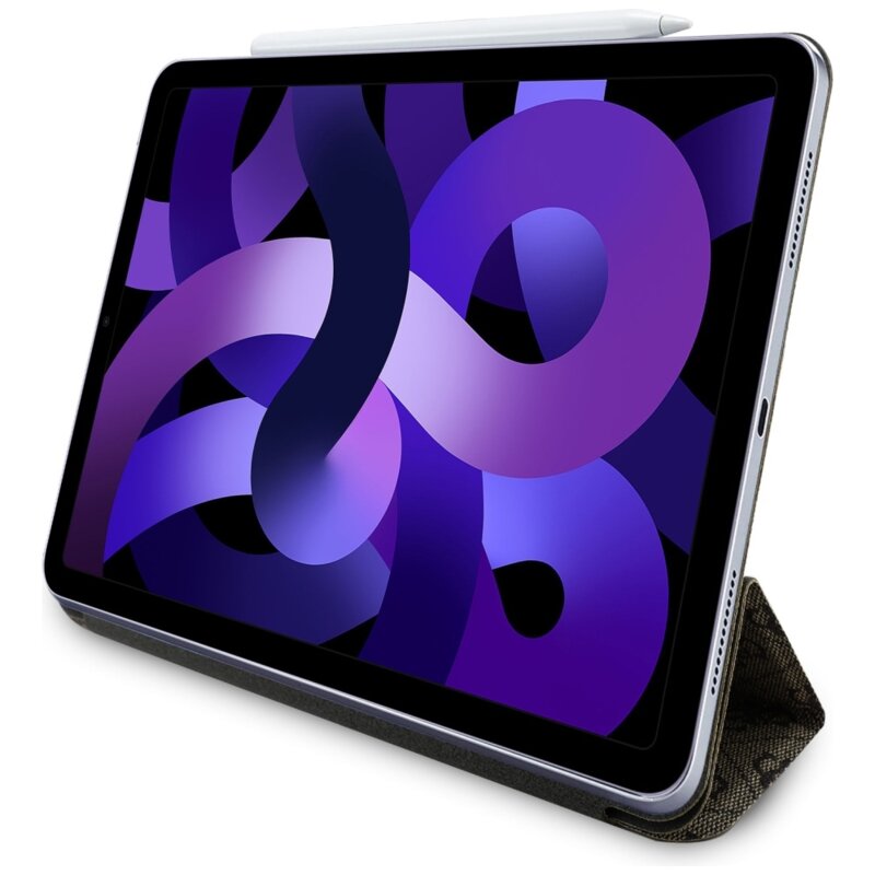 Husa iPad Air 11 (2024) Guess Magnetic 4G Big Logo, maro, GUFC11RM24PS4SGW