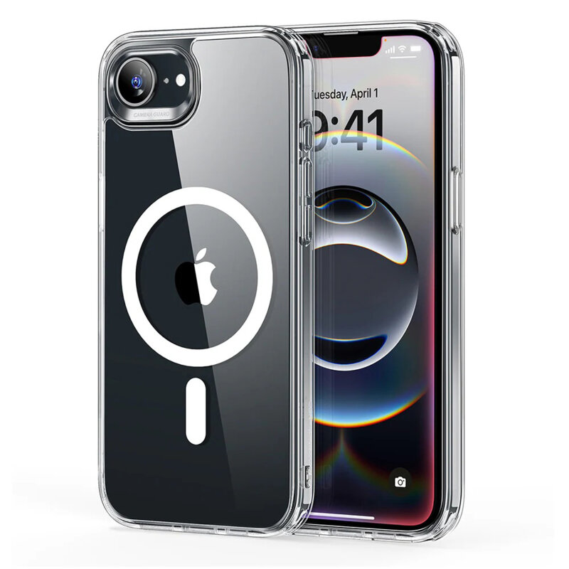 Husa iPhone 16e ESR Classic Hybrid HaloLock, transparenta