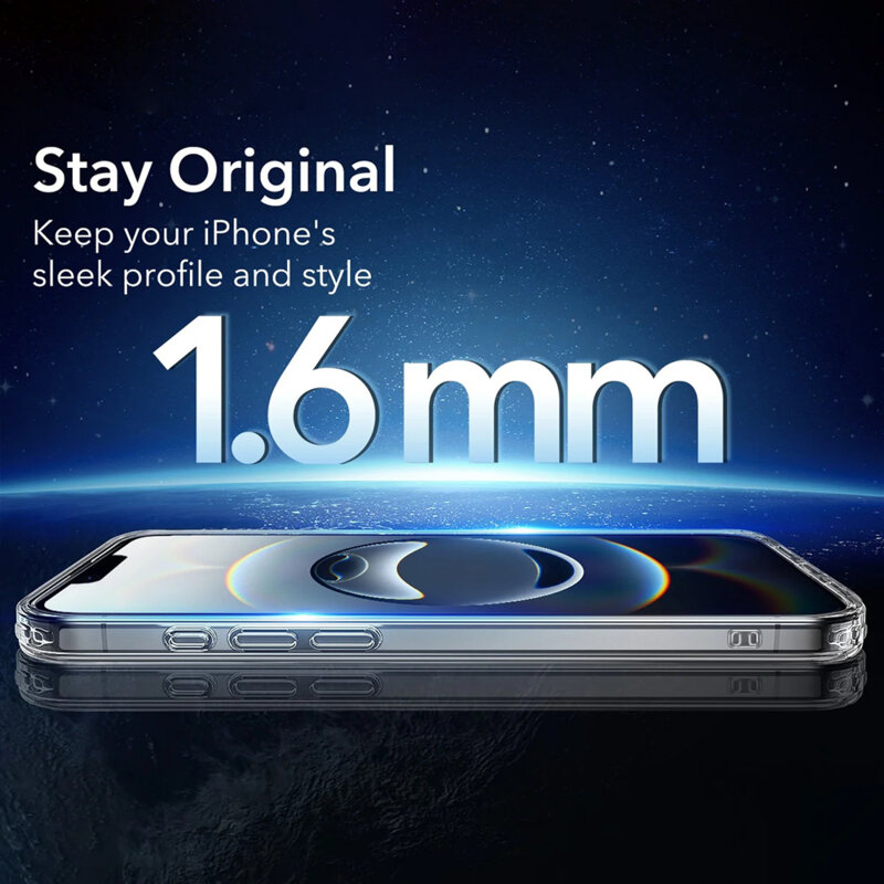 Husa iPhone 16e ESR Classic Hybrid HaloLock, transparenta