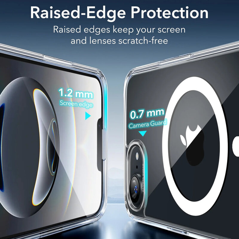 Husa iPhone 16e ESR Classic Hybrid HaloLock, transparenta