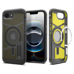 Husa iPhone 16e Spigen Tough Armor MagSafe, negru mat