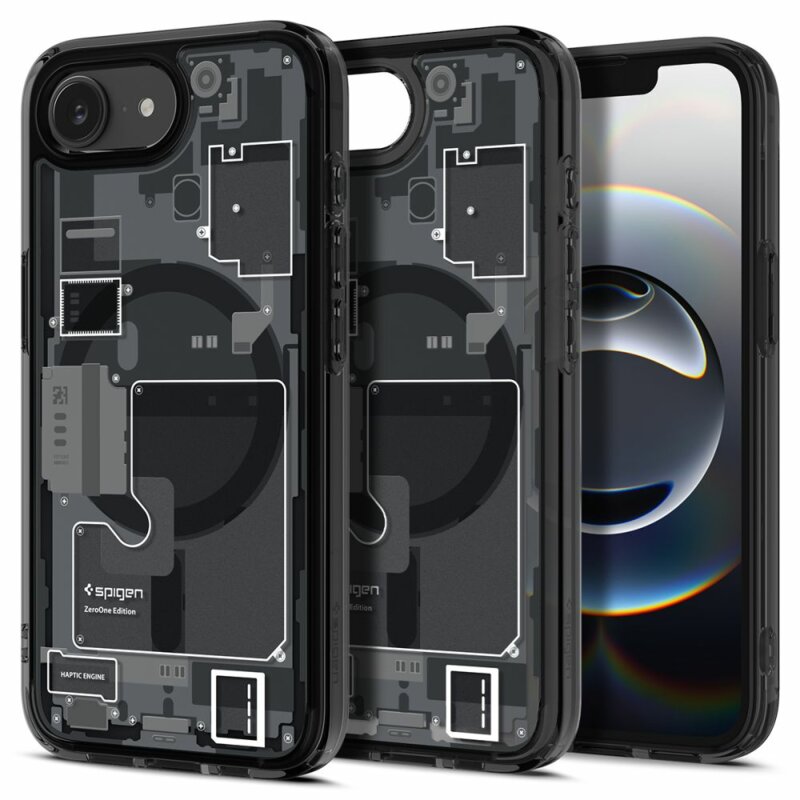 Husa iPhone 16e Spigen Ultra Hybrid Zero One MagSafe, negru